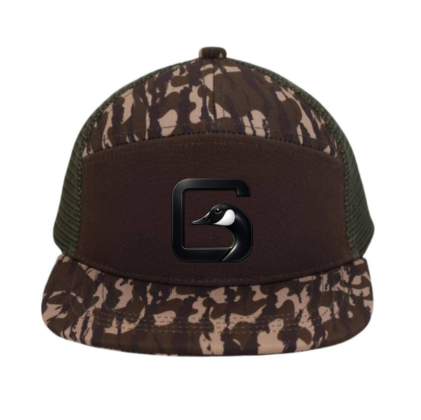 Kids 7 Panel Bottom Camo Snapback Hat
