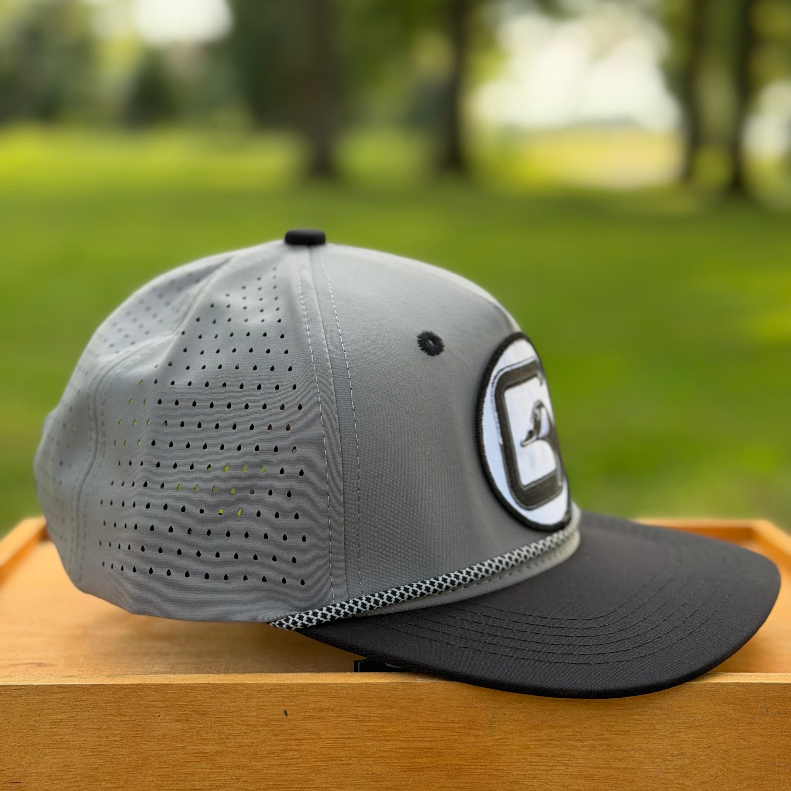 Perforated Structured Gray-Black / Gray-Black Rope