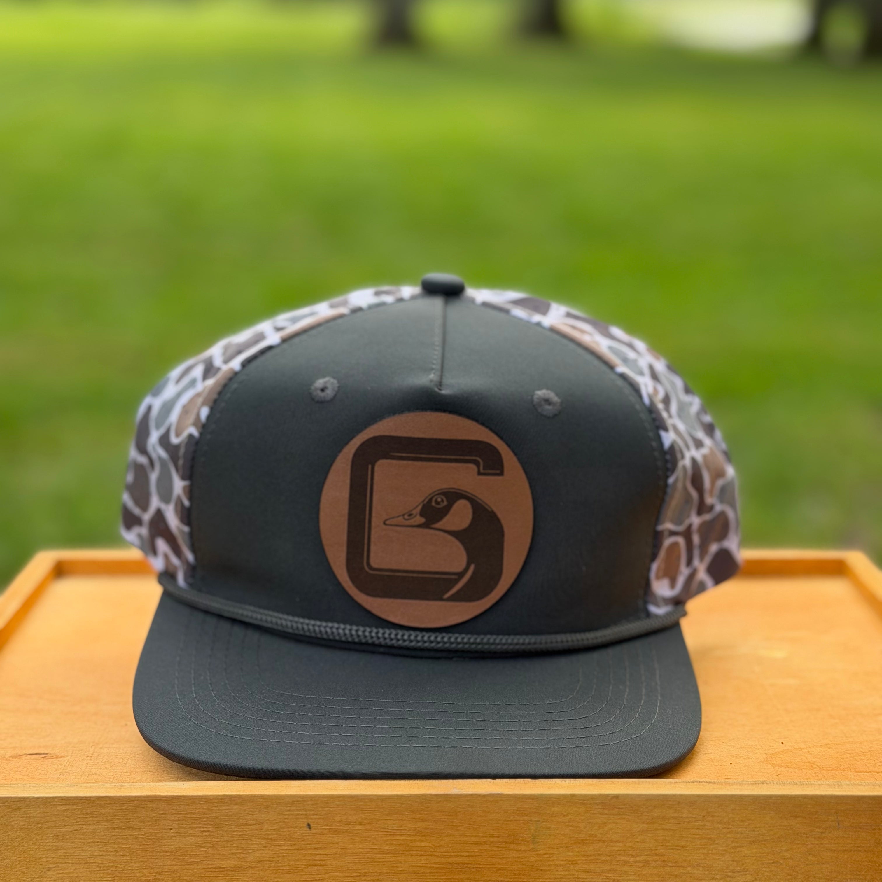 Perforated Structured Dark Slate-Smokeshow Camo/ Gray Rope