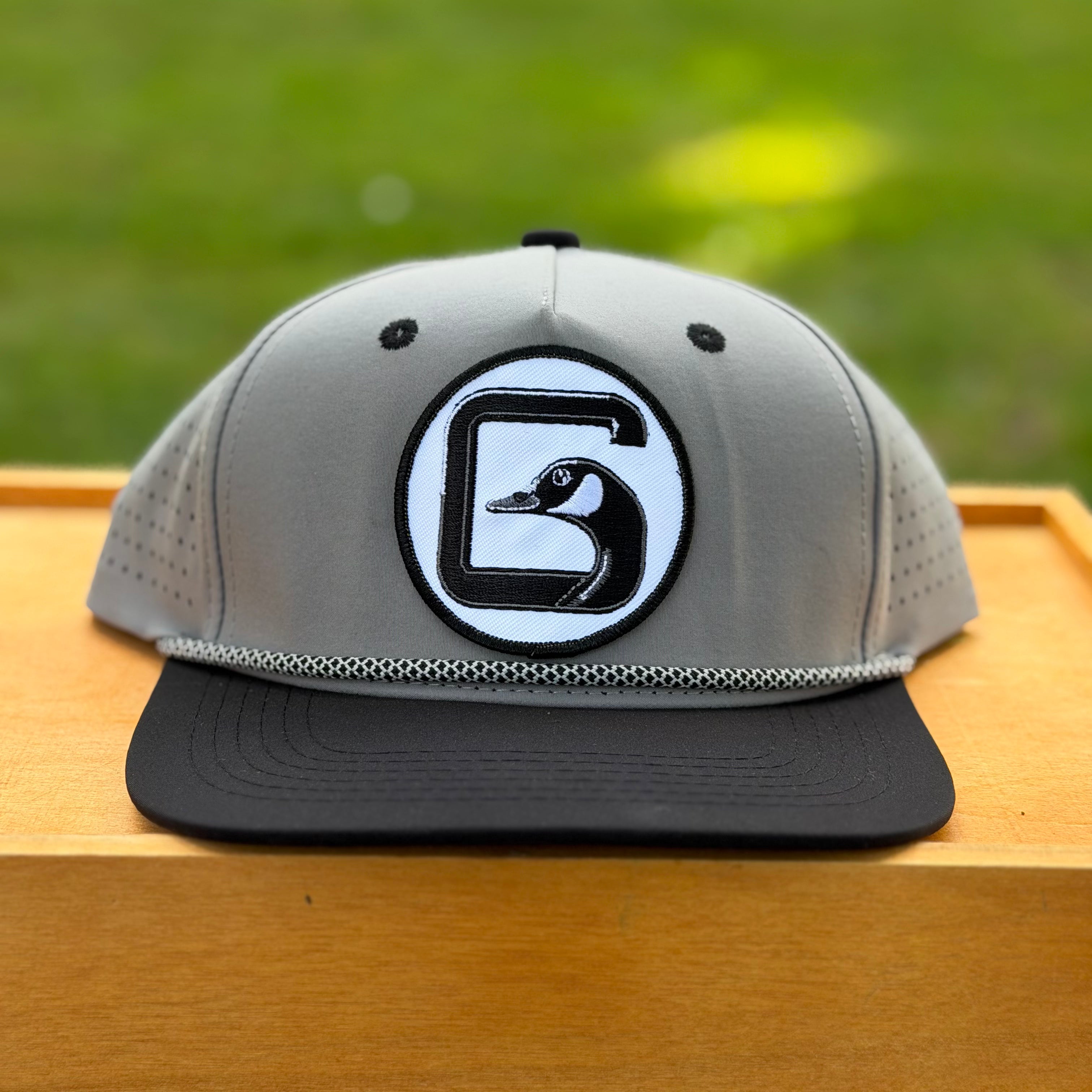 Perforated Structured Gray-Black / Gray-Black Rope